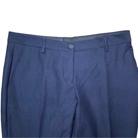 Brian‎ Dales Wool Pants Straight Leg Dark Navy Blue Classic Flat Front Size 10 - Picture 5 of 6